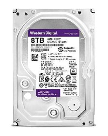 Жесткий диск для видеонаблюдения HDD 8000 GB (8 TB) SATA-III Purple (WD82PURZ)
